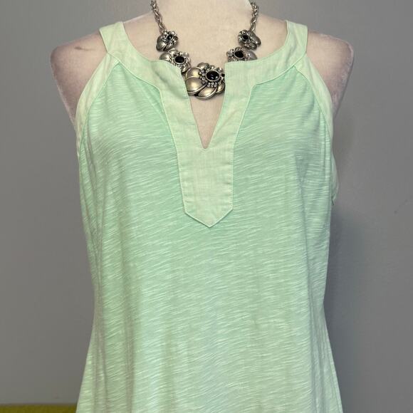 Tommy Bahama Seafoam Blue/Green Tank Dress Cotton Linen - Picture 2 of 5